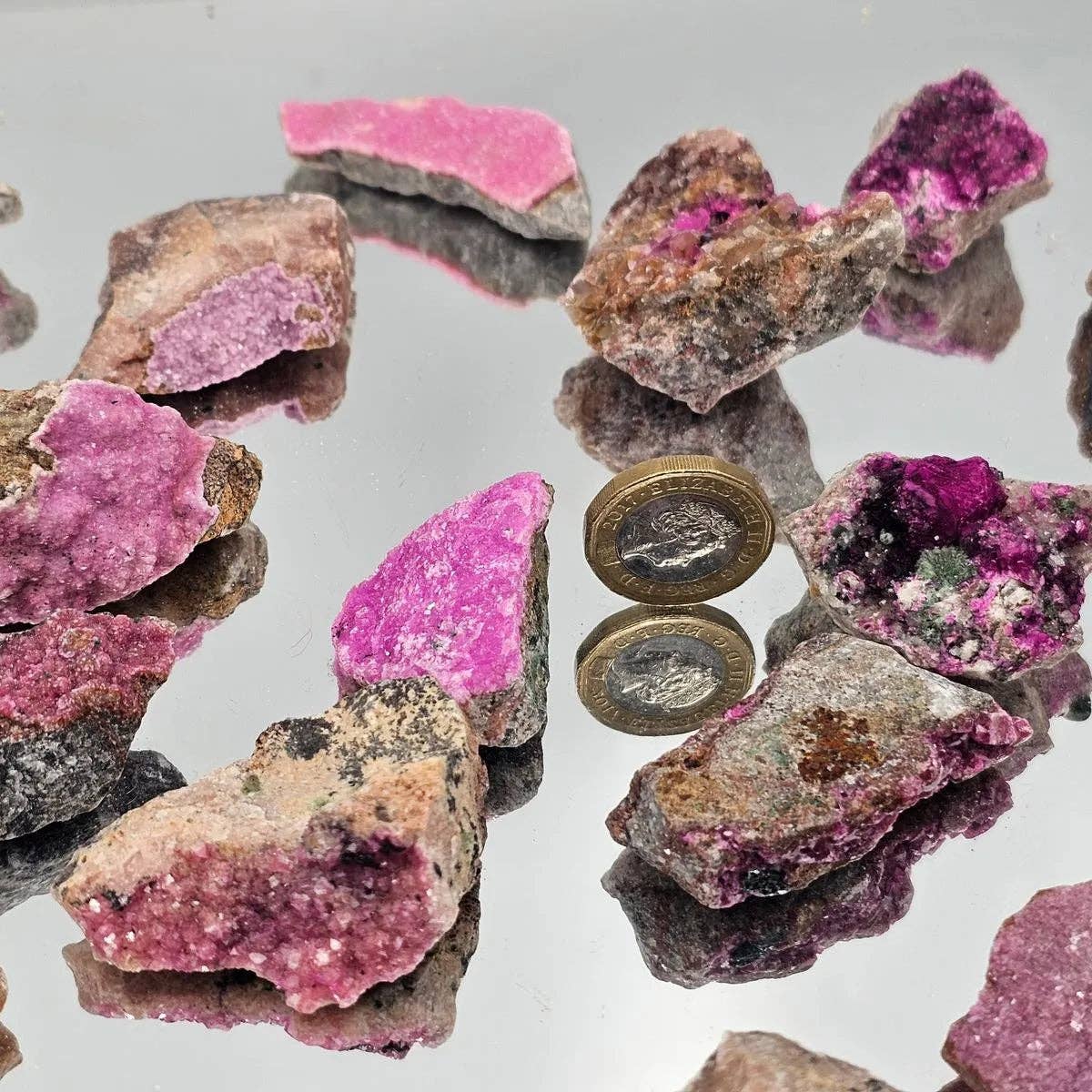 X-Small Natural Cobalt Calcite Pink Crystal
