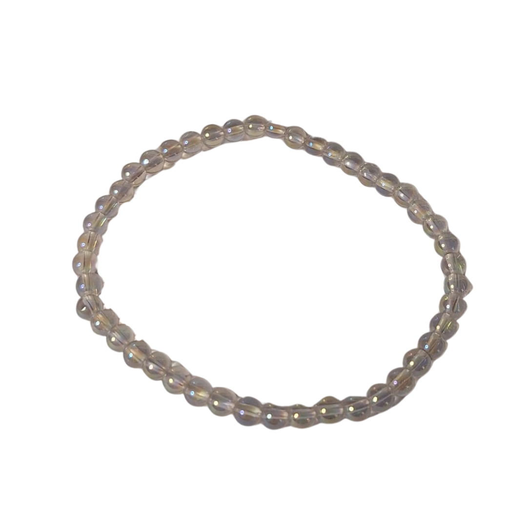 Angel Aura 4mm Round Bead Bracelet
