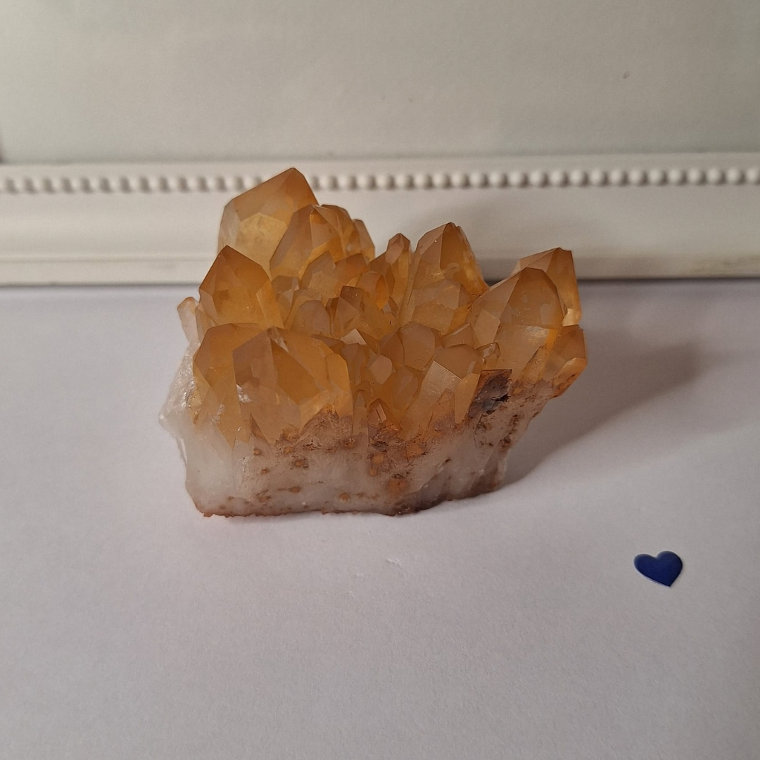 Zeca De Souza Tangerine Quartz Cluster – Brazil