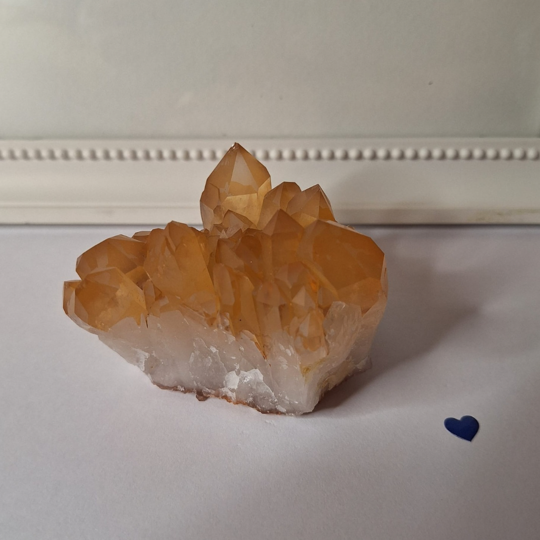 Zeca De Souza Tangerine Quartz Cluster – Brazil