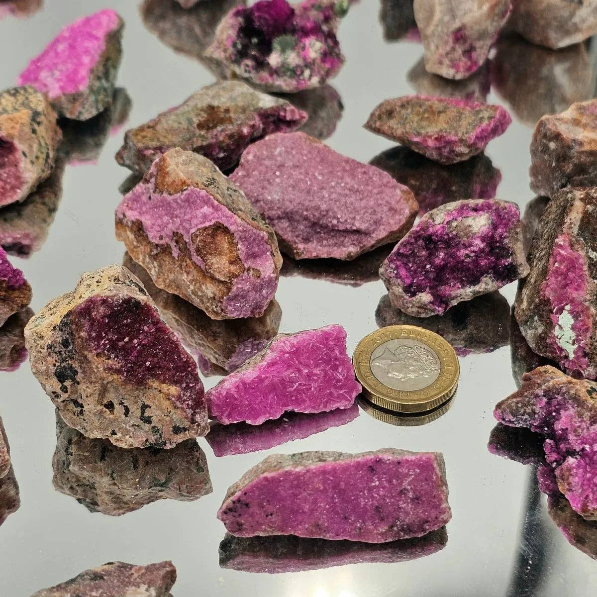 X-Small Natural Cobalt Calcite Pink Crystal