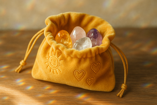 The Happiness Crystal Pouch: Carry a Pocket of Joy