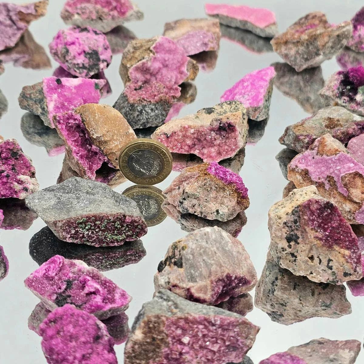 X-Small Natural Cobalt Calcite Pink Crystal