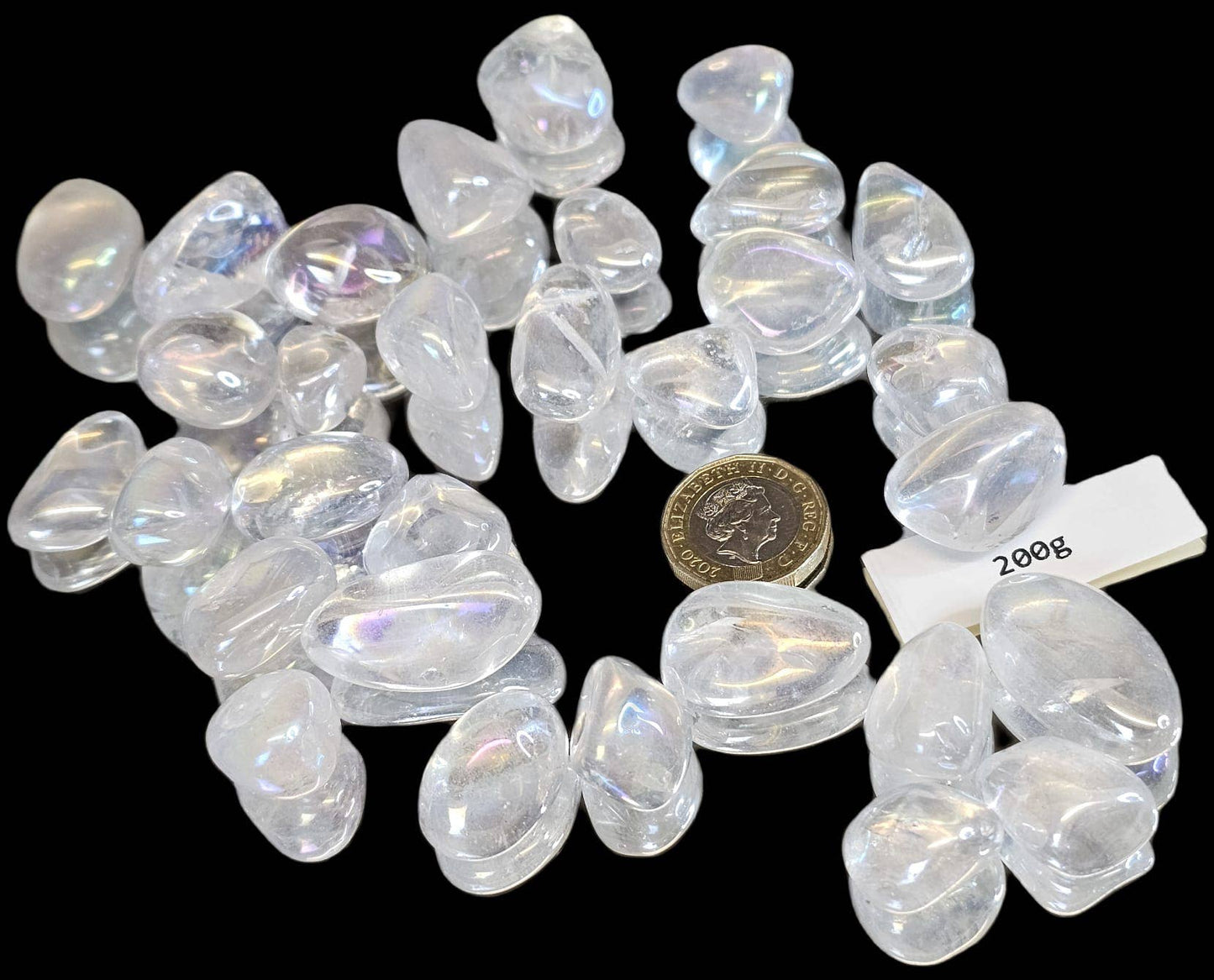 Aura Quartz Tumblestones