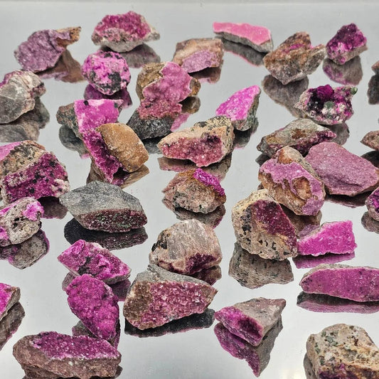 X-Small Natural Cobalt Calcite Pink Crystal