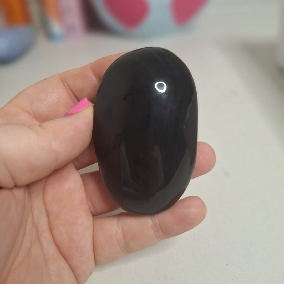 Rainbow Black Obsidian