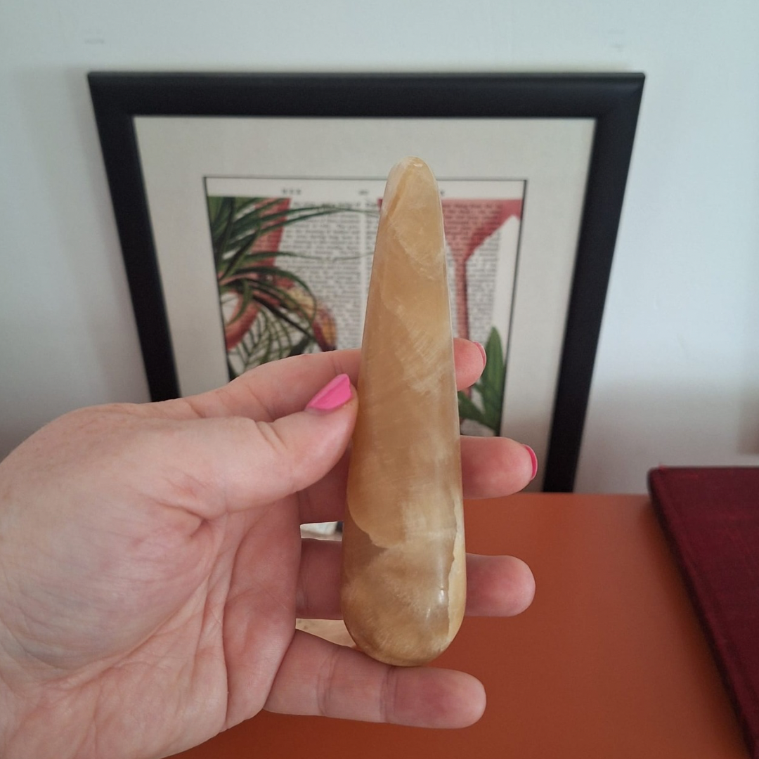 Golden Calcite Wand