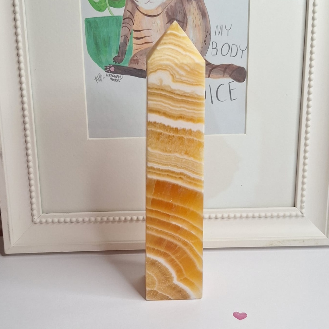 Orange Calcite Obelisk – Mexico