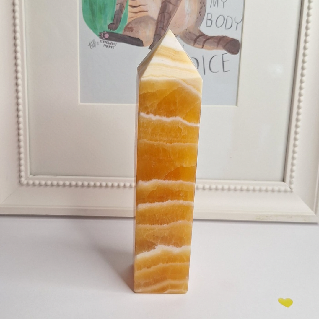 Orange Calcite Obelisk – Mexico
