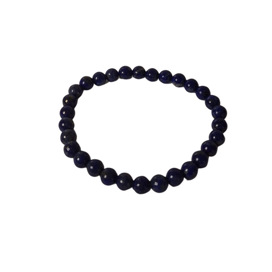 Lapis Lazuli Round Bead Bracelet – Afghanistan