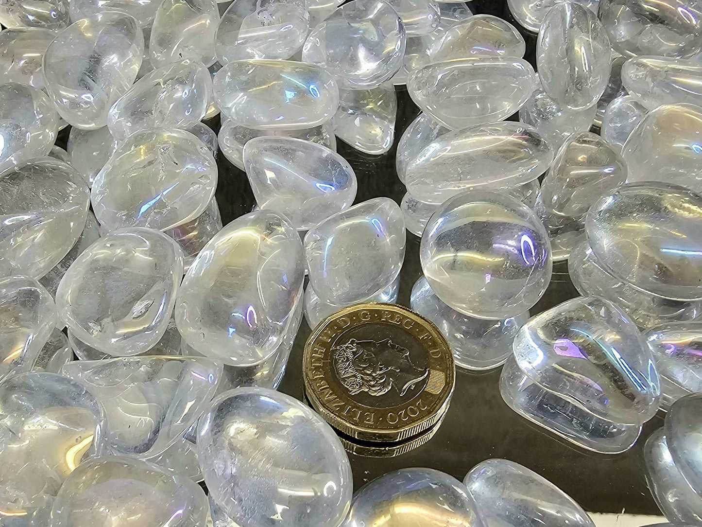Aura Quartz Tumblestones