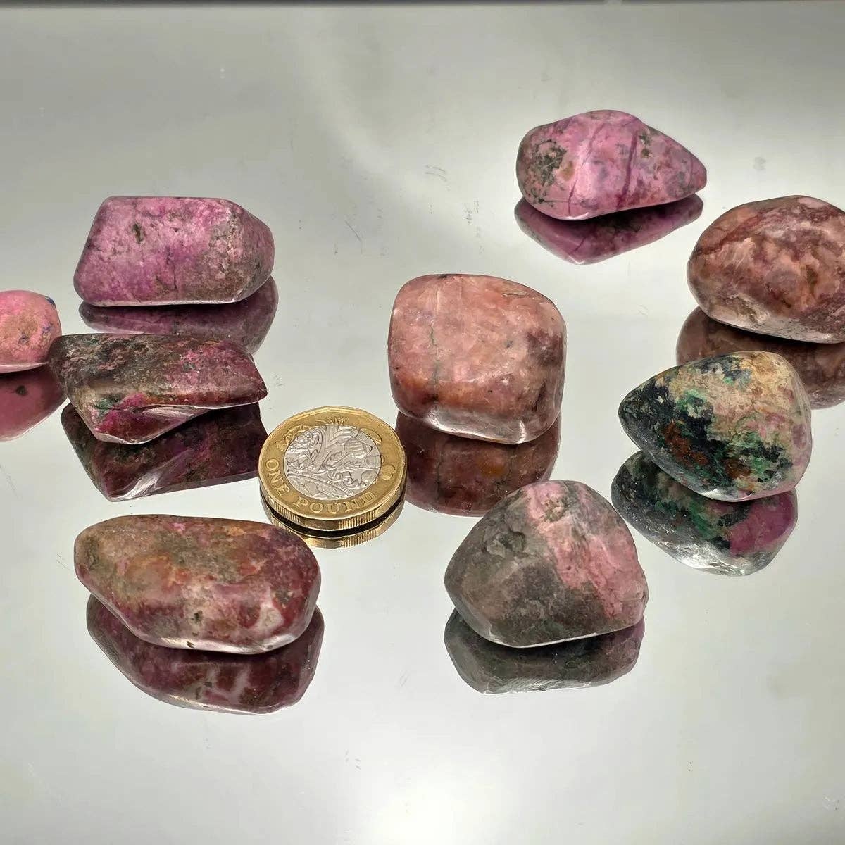 Pink Cobalt Calcite Crystal Tumblestone