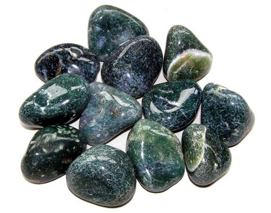 Green Moss Agate Tumblestones